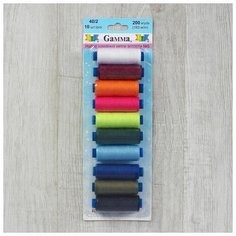 Набор ниток 40/2, №5, 183 м, 10 шт, цвет разноцветный Gamma