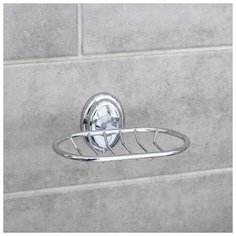 Мыльница настенная, решетка "Accoona A11102-1", цвет хром