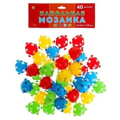 Мозаика напольная, 40 элементов, в пакете Рыжий кот