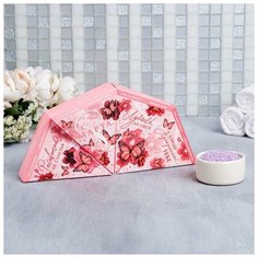 Набор солей для ванны "С 8 Марта, розовый" 4 шт х 150 г. Чистое счастье