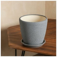 Горшок для цветов "Грация", шёлк, металлик, керамика, 4.5 л Oriana