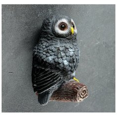 Подвесной декор "Сова на ветке" 10 × 14 × 21 см, серая микс серый Хорошие сувениры