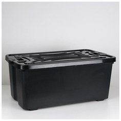 Контейнер для хранения с крышкой «Эконом», 75 л, 79×41,5×33 см, цвет микс Alternativa