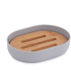 Мыльница Альтернатива "Бамбук" (серый) Alternativa