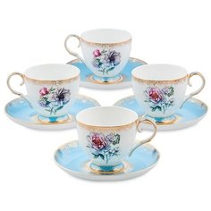 Чайный набор на 4 персоны Цветок Неаполя Объем: 200 мл Pavone