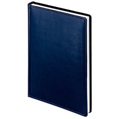 Ежедневник Альт недатированный, А5 (145 х 205 мм), темный-синий Navy, 272 стр., "VELVET" , Арт. 3-115/16
