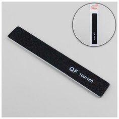 Пилка- наждак, абразивность 100/180, 18 см, цвет чёрный Queen Fair