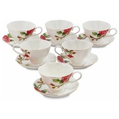 Чайный набор на 6 персон Золотая Роза Рафаэлло Набор на 6 персон Pavone