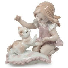 Фигурка Девочка с котенком Размер: 9*8,5*9 см Pavone