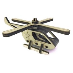 Деревянный конструктор. Cборная модель «Вертолёт» 14 деталей Altair