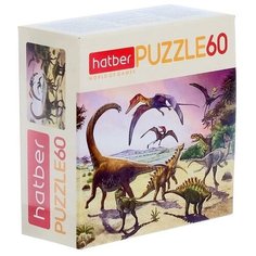 Пазл «Эра динозавров», 60 элементов Hatber