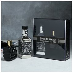 Набор «Крутой мужик» гель для душа виски, парфюм кулак Чистое счастье