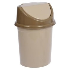 Ведро с плавающей крышкой, 8 л, цвет латте Violet