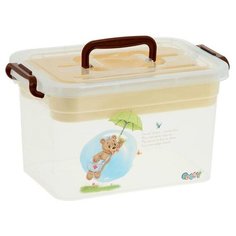 Контейнер для детской аптечки с вкладышем 6.5 л, Polly, микс Полимербыт