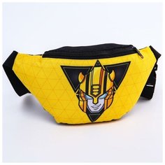 Cумка на пояс Трансформеры, 25*6*13, отд на молн, без подклада, желто/черный Hasbro