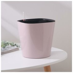 Кашпо с автополивом «Комфорт», 4,5 л (вставка 2,5 л), цвет сиреневый Техоснастка