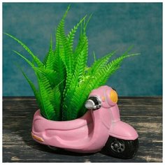 Кашпо фигурное "Мотоцикл" розовое, 17*8, 5*9см Take It Easy