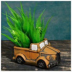 Кашпо фигурное "Грузовичок" бежевое, 15,4*9*8см Take It Easy