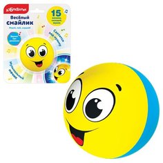 Игрушка музыкальная «Веселый смайлик», цвета желтый Азбукварик