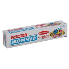 Зубная паста детская «Новый жемчуг», волшебные фрукты, 50 мл