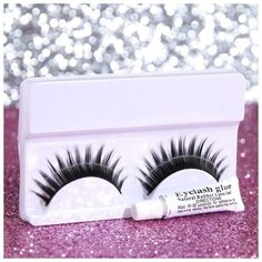 Ресницы накладные «Кукла», с клеем, цвет чёрный Queen Fair