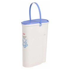 Контейнер для стирального порошка 5 л, цвет бело- синий Idea (М Пластика)