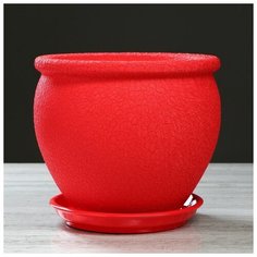Горшок для цветов "Вьетнам" шёлк, красный, керамика, 5 л Oriana