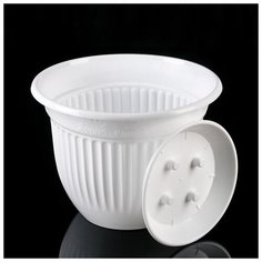 Кашпо с поддоном «Венеция», 5 л, цвет микс, подвес В подарок Милих