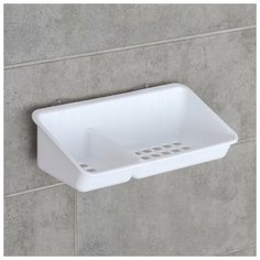 Полка на присосках "Krita", цвет снежно- белый Berossi