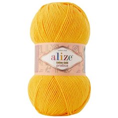 Пряжа ALIZE Cotton Gold Pratica 100гр, 220м (55%хлопок, 45%акрил) (216 цыпленок), 5 мотков
