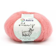 Пряжа Astra Premium Мохер (Mohair) 25гр 190м (+/-5%) (50% кид мохер, 50% акрил) (32 розовый), 4 мотка