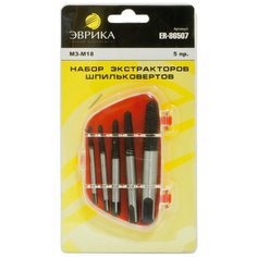 Набор экстракторов (М3- М18,3-6мм,6-8мм,8-11мм,11-14мм,14-18мм) 5 предметов в кейсе эврика ER-86507