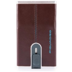 Чехол для кредитных карт Piquadro Blue Square коричневый натур. кожа (pp4825b2r/mo)