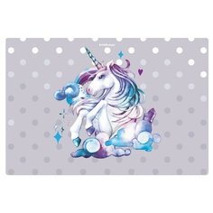 Накладка на стол пластиковая, А3, 430 х 290 мм, 550 мкм, Dream Unicorn Erich Krause