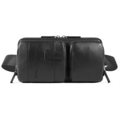 Сумка на пояс мужская Piquadro Urban черный, кожа натуральная (ca4975ub00/n)
