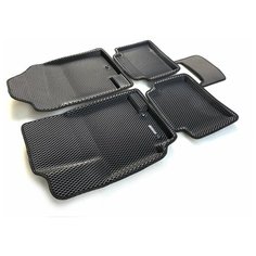 Коврики Euromat 3D EVA с бортиками для Hyundai Solaris 2010-2016, Kia Rio 2010-2016