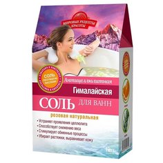 Гималайская розовая соль для ванн Антицеллюлитная серии «Мировые рецепты красоты», коробка 500г Fito косметик
