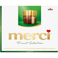 Набор конфет Merci Ассорти с миндалем, 250 г ..,Merci