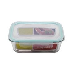 Appetite Контейнер прямоугольный 0.64 л, 12.5x17 см, бирюзовый