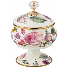 Сахарница на ножке с крышкой, серия винтаж, 0,85л Agness (135769)