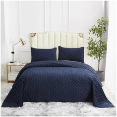 Покрывало с наволочками Sofi de Marko Мартин Синий 240х60