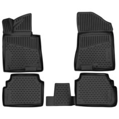 Коврики 3D в салон подходят для HYUNDAI Sonata, 2019-> седан, 4шт. (полиуретан) Element