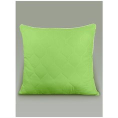 Подушка crinkle line иск. лебяжий пух, микрофибра, пэ 100%, 70x70, зеленый Selena