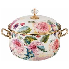 Кастрюля эмалированная 6,1л индукция Agness Винтаж(135765)