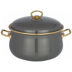Кастрюля эмалированная 5,0л индукция Agness Deluxe (144692)