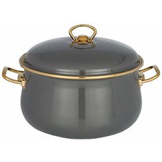 Кастрюля эмалированная 6,1л индукция Agness Deluxe (144693)