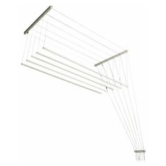 Сушилка для белья потолочная навесная (для ванной, балкона, лоджии) Лиана, 5 прутьев, 1.8м МастерПласт