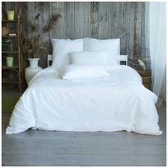 Постельное белье Вселенная текстиля, Бязь, ГОСТ, 140 гр/м2, цвет белый, 2-х сп , с 2-мя нав. 70х70 см