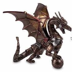 Статуэтка в стиле Стимпанк Дракон с шаром WS-296 113-904129 Veronese