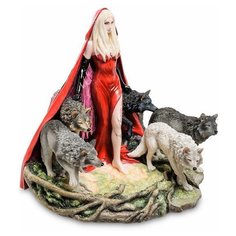 Статуэтка в стиле Фэнтези Девушка и волки (Р. Томпсон) WS-263 113-904526 Veronese